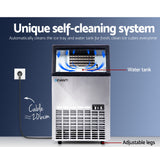 Ice scoop, drainage hose and inlet hose supplied with the ice maker
