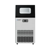 Ice maker with door open showing the 13 kg ice bin