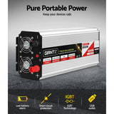 Power Inverter, 2000W Pure Sine Wave 12V to 240V