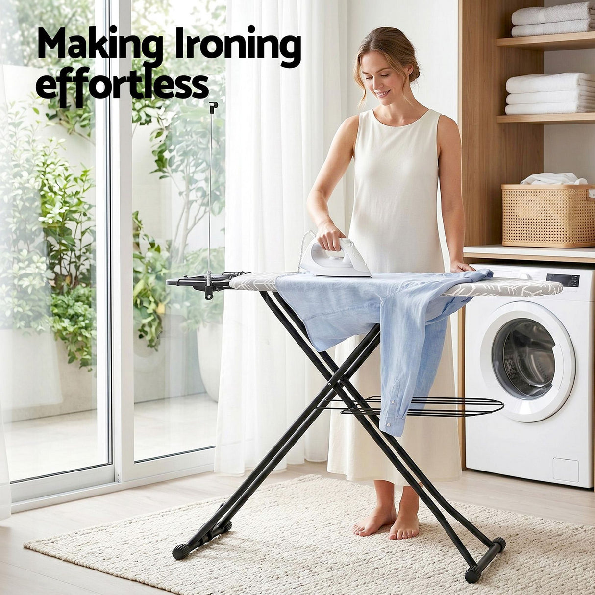Vejer Ironing Board with Iron Rest, Arrow End