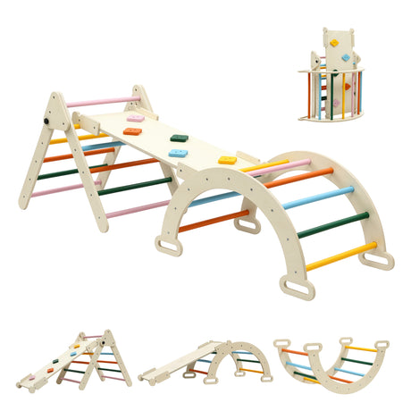 Wooden climbing triangle set dimensions
