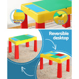Kids plastic table and two chairs with storage compartment