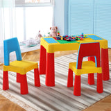 Kids table and chairs set with 300g of building blocks