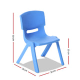 Keezi Kids Activity Chairs — Set of 4, HDPE Plastic, 50kg Each, EN71 Certified — Allure Home Collections