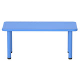 Kids Activity Table, Adjustable Height, Blue