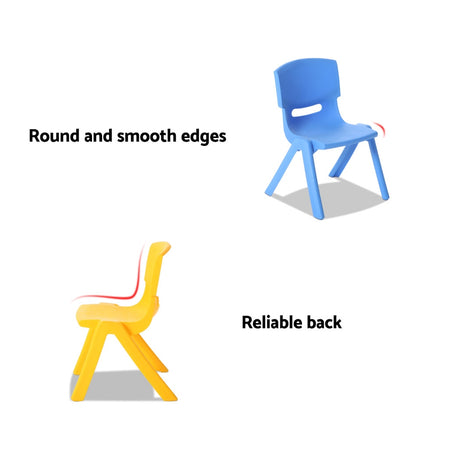 Kids Activity Table and 8 Chairs Set, Multicolour
