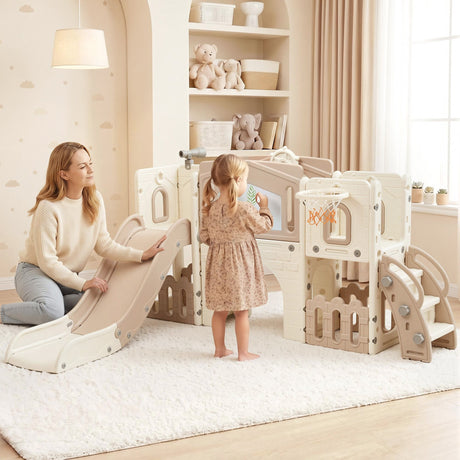 Toddler slide set play features overview