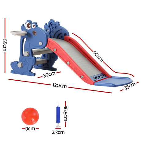 Keezi Kids Slide Set with Basketball Hoop