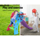 Keezi Kids Slide Set with Basketball Hoop