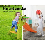 Keezi Kids 2-in-1 Slide and Basketball Set