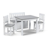 Hawea 2 in 1 Kids Table and Chair 4pcs, Grey