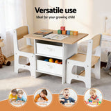 Tekapo Kids Activity Table and 2 Chairs, Natural