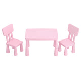 Kids Table and 2 Chairs Set, Pink