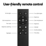 Adjustable LED Floor Lamp with Remote Control — Colour Temperature and Brightness — Allure Home Collections