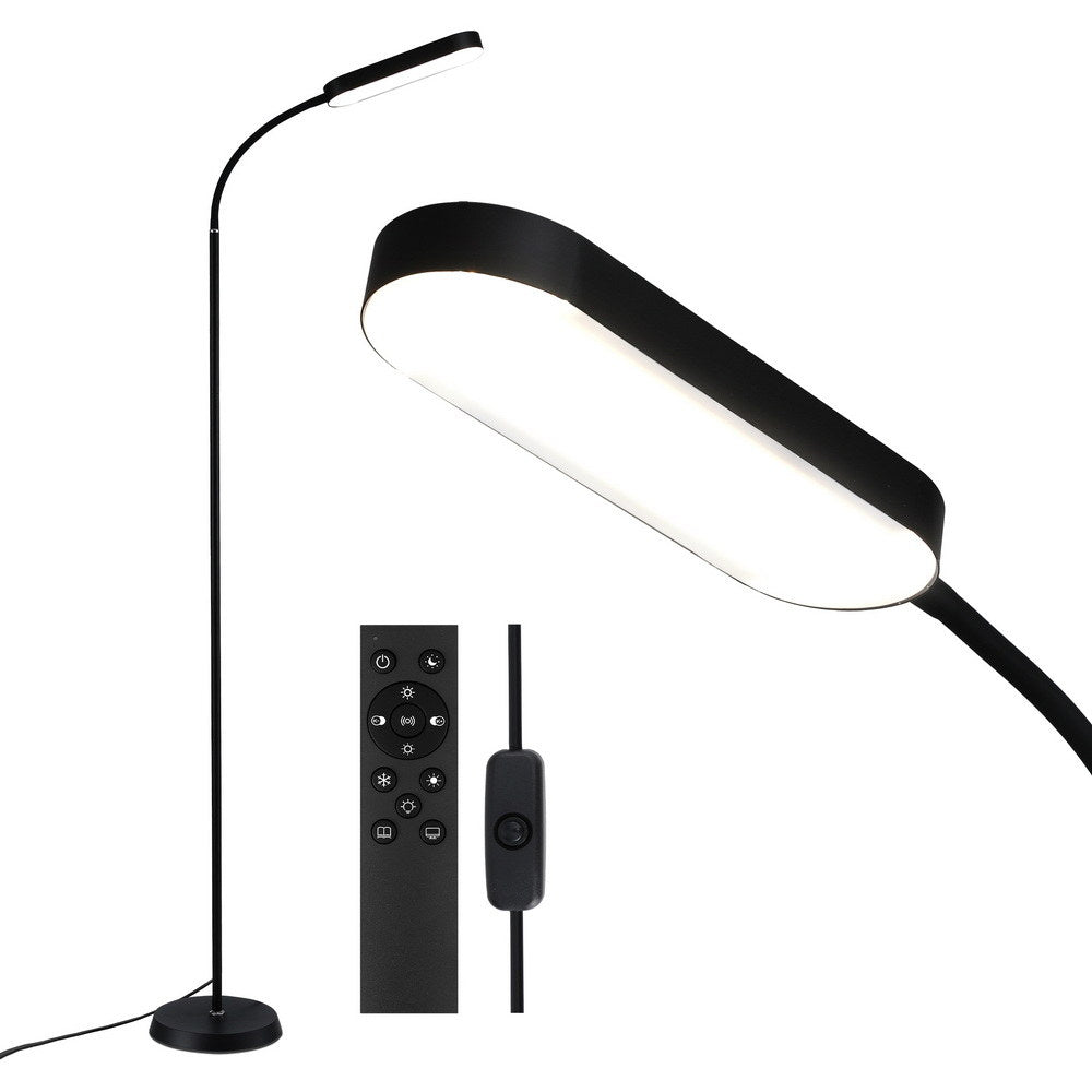 LED Floor Lamp with Remote Control — 4 Colour Temperatures, Flexible Neck — Allure Home Collections