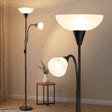 Mother and Child Floor Lamp Black
