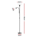 Modern Mother and Child Floor Lamp — Black — Allure Home Collections