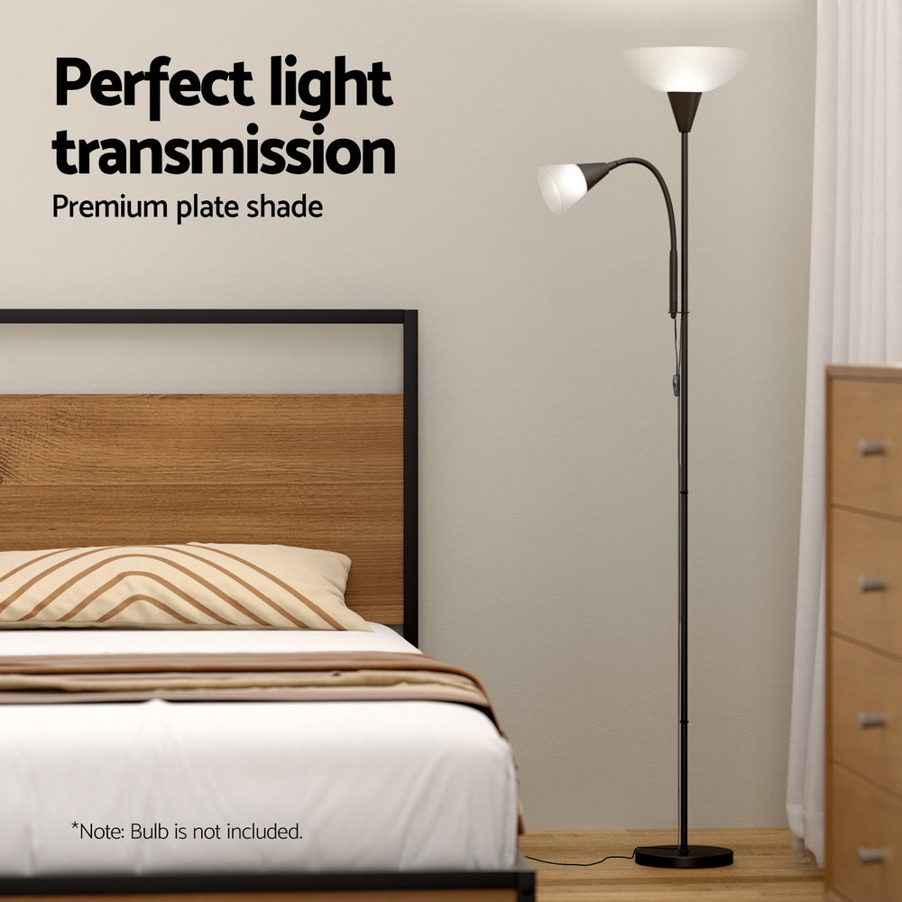 Modern Mother and Child Floor Lamp — Black — Allure Home Collections
