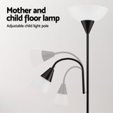 Modern Mother and Child Floor Lamp — Black — Allure Home Collections