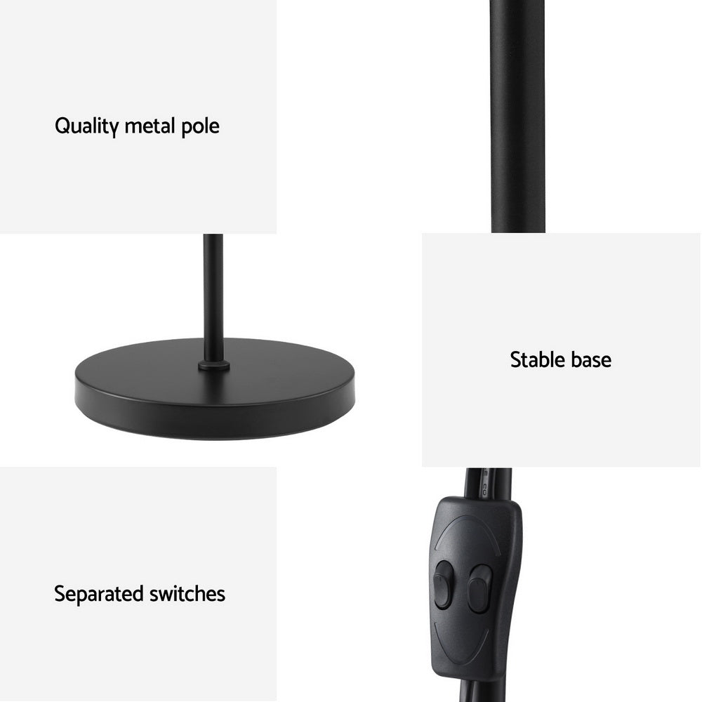 Modern Mother and Child Floor Lamp — Black — Allure Home Collections