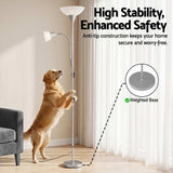 Mother and Child Floor Lamp Silver