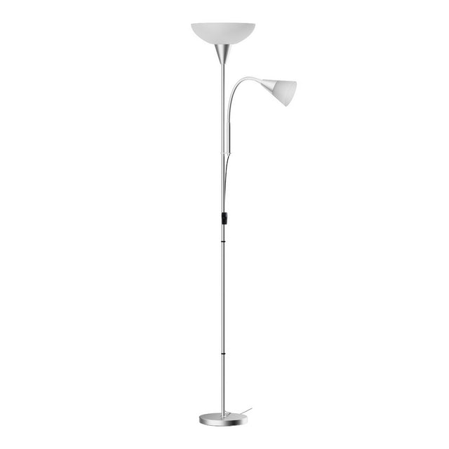 Modern Mother and Child Floor Lamp — Silver — Allure Home Collections