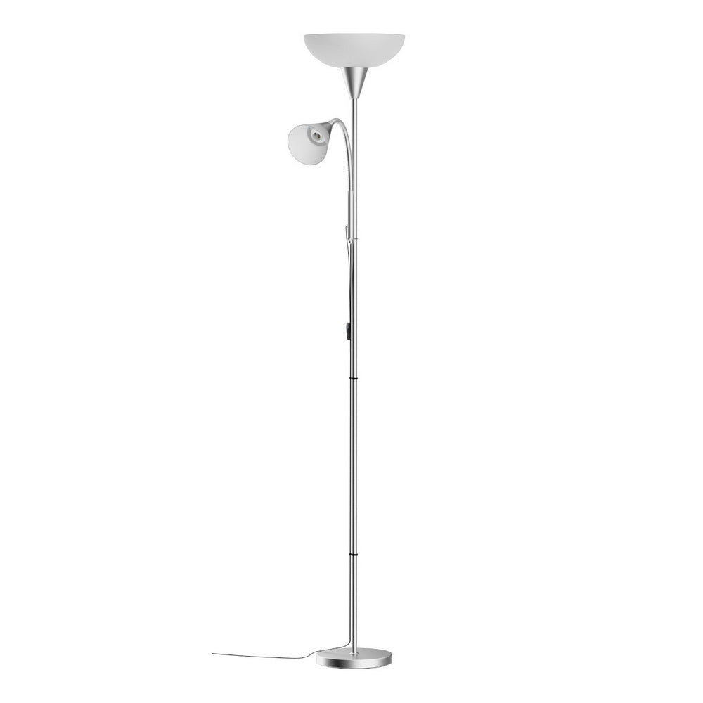 Modern Mother and Child Floor Lamp — Silver — Allure Home Collections