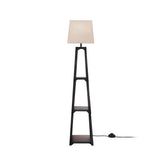 3-Tier Shelf LED Floor Lamp — Vintage White — Allure Home Collections