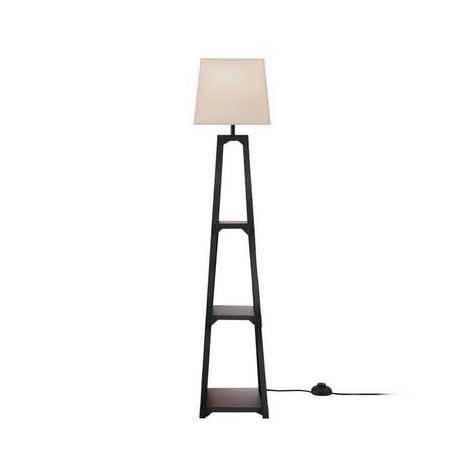 3-Tier Shelf LED Floor Lamp — Vintage White — Allure Home Collections