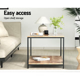 Artiss Olin 93cm Rectangular Walnut Coffee Table — Allure Home Collections