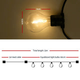 23m LED Festoon String Lights for Events