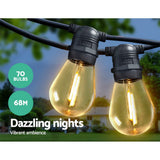 68m LED Festoon String Lights for Events