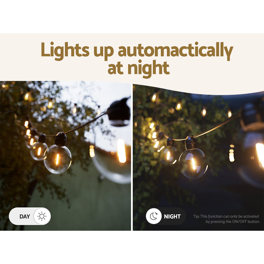 17m Solar Festoon String Lights for Events
