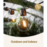 17m Solar Festoon String Lights for Events