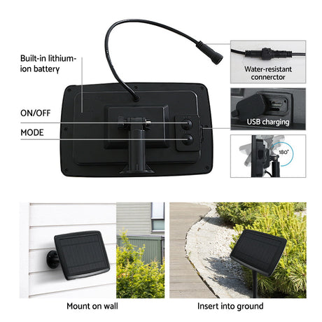 Allure Home Collections 17m Solar Festoon Lights
