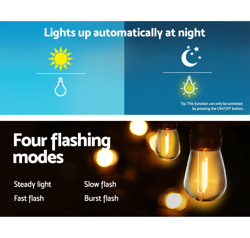 Allure Home Collections 17m Solar Festoon Lights