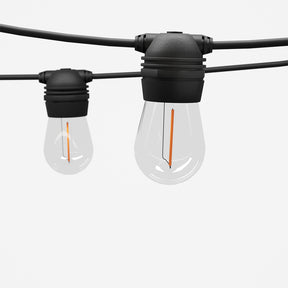 Twinkle solar LED festoon lights 32m warm white
