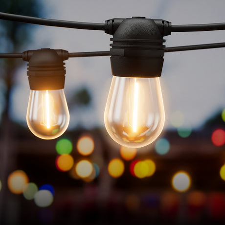 Allure Home 32m Solar LED Festoon Lights