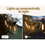 17m Solar LED Festoon String Lights