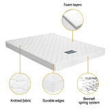 Pine Bed Frame with Medium Firm Innerspring Mattress, Double