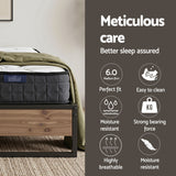 Metal Bed Frame and Medium Firm Bonnell Spring Mattress Set, 16cm Double