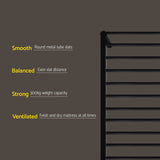 Metal Bed Frame and Medium Firm Bonnell Spring Mattress Set, 16cm Double