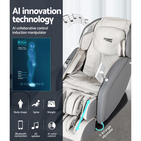 Livemor 4D Electric Massage Recliner — Comprehensive Therapeutic Relief — Allure Home Collections