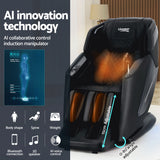 Livemor 4D Electric Massage Recliner — Black, 130cm SL-Track — Allure Home Collections
