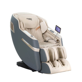 Arashiyama grey 4D electric massage recliner with zero gravity recline in a living room
