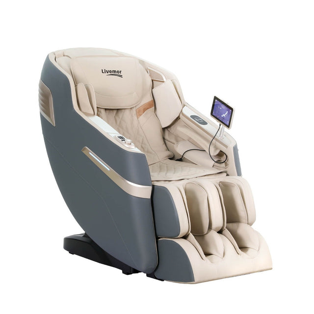 Livemor SINA 4D Electric Massage Recliner — Grey, 130cm SL-Track — Allure Home Collections