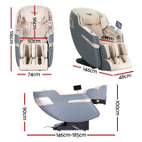 Livemor SINA 4D Electric Massage Recliner — Grey, 130cm SL-Track — Allure Home Collections