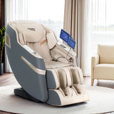Livemor SINA 4D Electric Massage Recliner — Grey, 130cm SL-Track — Allure Home Collections