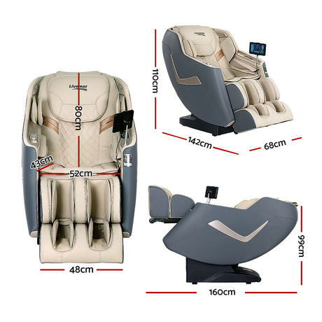 Livemor OPAL 3D Electric Massage Recliner — Full Body, Head to Toe — Allure Home Collections