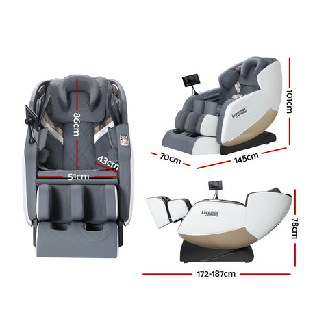 Livemor BERYL Electric Massage Chair — Smart Massage Technology, Professional Grade — Allure Home Collections